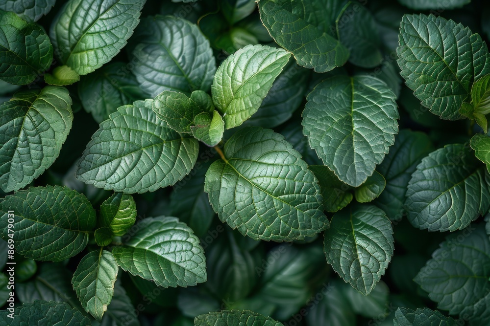 Closeup of lush green leaves with vibrant texture, creating a fresh and natural background. Closeup of lush green leaves with vibrant texture, creating a fresh and natural background.