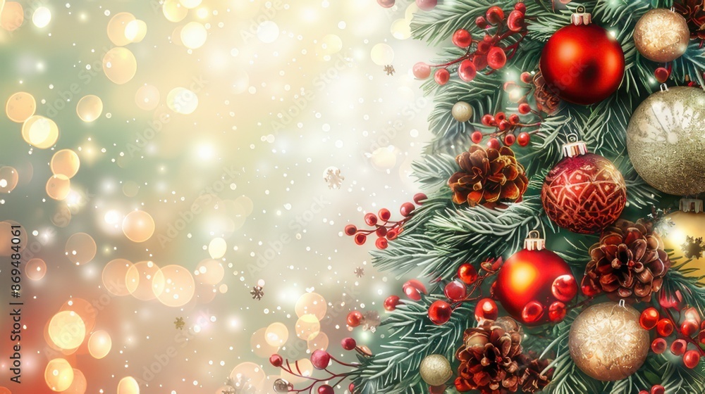 custom made wallpaper toronto digitalFestive Christmas Tree with Ornaments