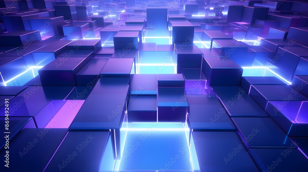3d rendering of purple and blue abstract geometric background. Scene for advertising, technology, showcase, banner, game, sport, cosmetic, business, metaverse. Sci-Fi Illustration. Product display 3d rendering of purple and blue abstract geometric background. Scene for advertising, technology, showcase, banner, game, sport, cosmetic, business, metaverse. Sci-Fi Illustration. Product display
