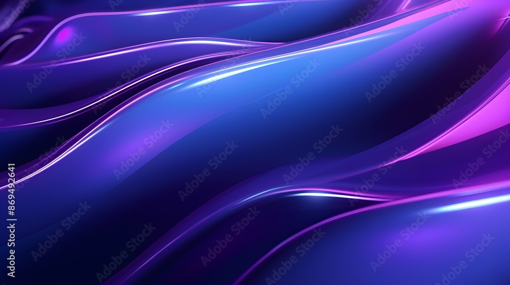 3d rendering of purple and blue abstract geometric background. Scene for advertising, technology, showcase, banner, game, sport, cosmetic, business, metaverse. Sci-Fi Illustration. Product display