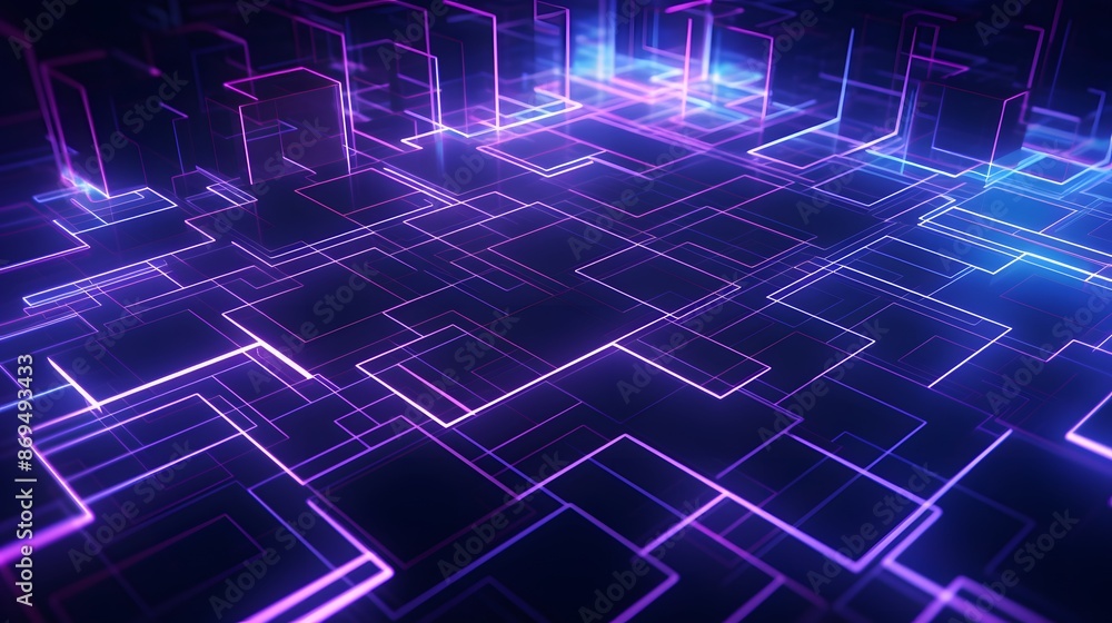 3d rendering of purple and blue abstract geometric background. Scene for advertising, technology, showcase, banner, game, sport, cosmetic, business, metaverse. Sci-Fi Illustration. Product display 3d rendering of purple and blue abstract geometric background. Scene for advertising, technology, showcase, banner, game, sport, cosmetic, business, metaverse. Sci-Fi Illustration. Product display