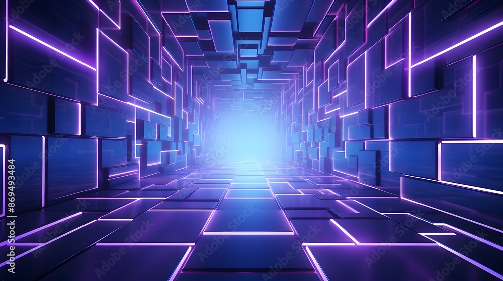 3d rendering of purple and blue abstract geometric background. Scene for advertising, technology, showcase, banner, game, sport, cosmetic, business, metaverse. Sci-Fi Illustration. Product display 3d rendering of purple and blue abstract geometric background. Scene for advertising, technology, showcase, banner, game, sport, cosmetic, business, metaverse. Sci-Fi Illustration. Product display