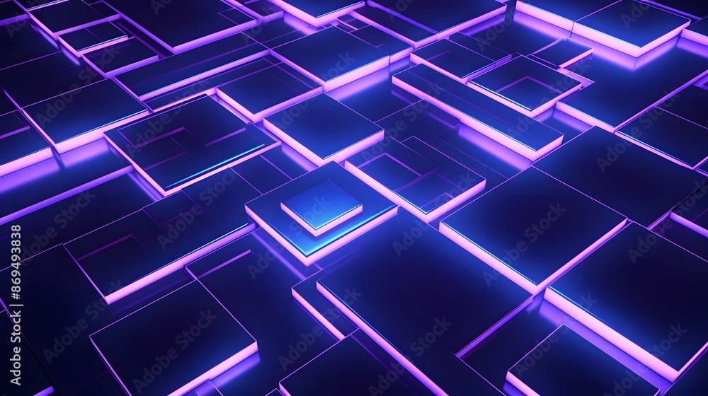 3d rendering of purple and blue abstract geometric background. Scene for advertising, technology, showcase, banner, game, sport, cosmetic, business, metaverse. Sci-Fi Illustration. Product display 3d rendering of purple and blue abstract geometric background. Scene for advertising, technology, showcase, banner, game, sport, cosmetic, business, metaverse. Sci-Fi Illustration. Product display
