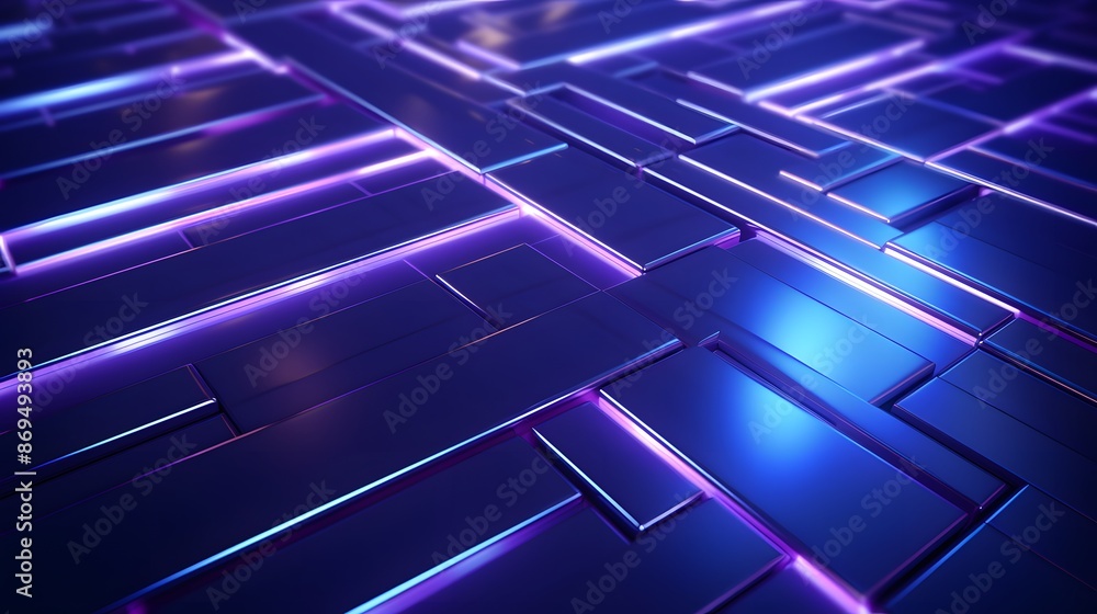 3d rendering of purple and blue abstract geometric background. Scene for advertising, technology, showcase, banner, game, sport, cosmetic, business, metaverse. Sci-Fi Illustration. Product display 3d rendering of purple and blue abstract geometric background. Scene for advertising, technology, showcase, banner, game, sport, cosmetic, business, metaverse. Sci-Fi Illustration. Product display