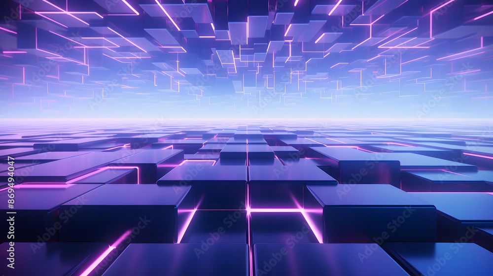 3d rendering of purple and blue abstract geometric background. Scene for advertising, technology, showcase, banner, game, sport, cosmetic, business, metaverse. Sci-Fi Illustration. Product display 3d rendering of purple and blue abstract geometric background. Scene for advertising, technology, showcase, banner, game, sport, cosmetic, business, metaverse. Sci-Fi Illustration. Product display