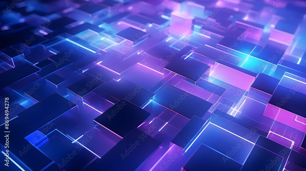 3d rendering of purple and blue abstract geometric background. Scene for advertising, technology, showcase, banner, game, sport, cosmetic, business, metaverse. Sci-Fi Illustration. Product display 3d rendering of purple and blue abstract geometric background. Scene for advertising, technology, showcase, banner, game, sport, cosmetic, business, metaverse. Sci-Fi Illustration. Product display