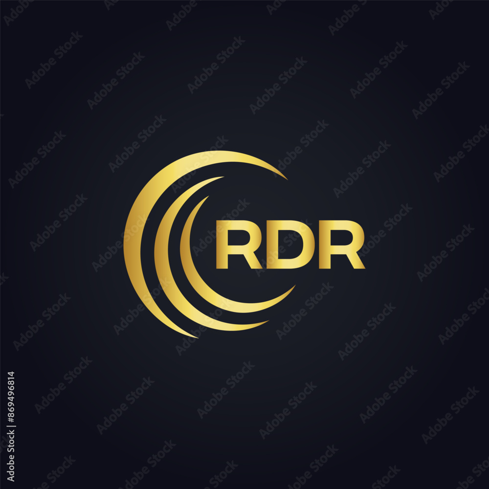 Obraz premium RDR logo. R D R design. White RDR letter. RDR, R D R letter logo design. Initial letter RDR linked circle uppercase monogram logo. R D R letter logo vector design. top logo, Most Recent, Featured,