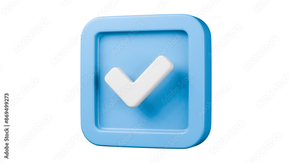 3d Ok confirm agree yes checkbox icon on transparent background 3d Ok confirm agree yes checkbox icon on transparent background