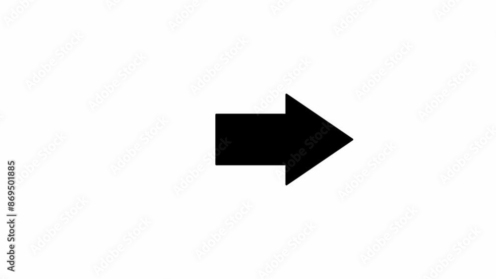 White background with an animated squirrel arrow. Arrow moving sideways. 30 frames per second, 4K animation White background with an animated squirrel arrow. Arrow moving sideways. 30 frames per second, 4K animation