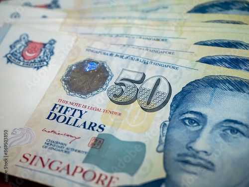 Photography Singapore dollar money background