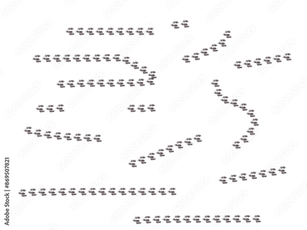 Fototapeta premium black and white brush lines