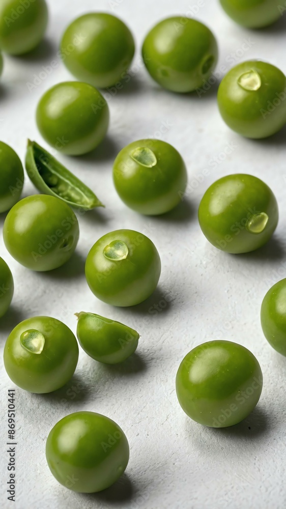 peas isolated on white background