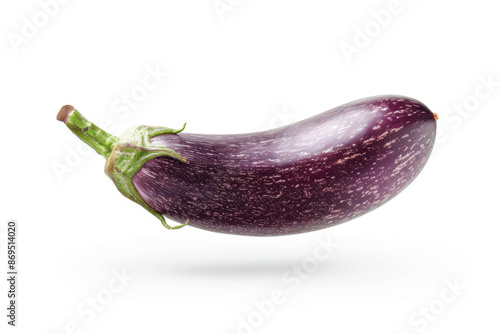 Wallpaper Mural Striped Eggplant Isolated on White Background Torontodigital.ca