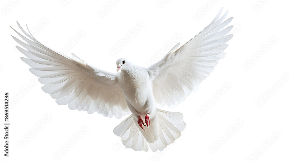 Realistic white dove flying. Realistic white dove flying.