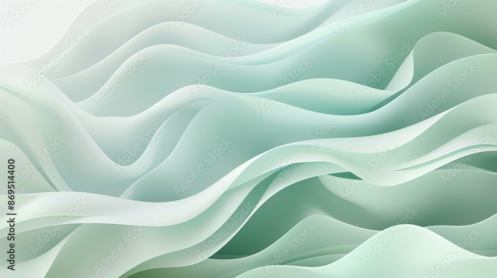 Abstract Wavy Green Pattern Abstract Wavy Green Pattern