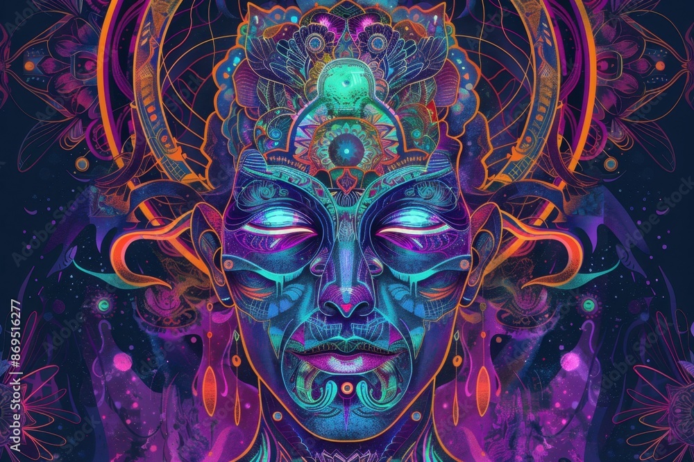 Psychedelic Trance poster concept Psychedelic Trance poster concept