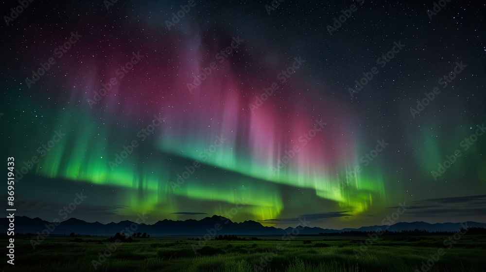 Beautiful Aurora night light landscape background. Beautiful Aurora night light landscape background.