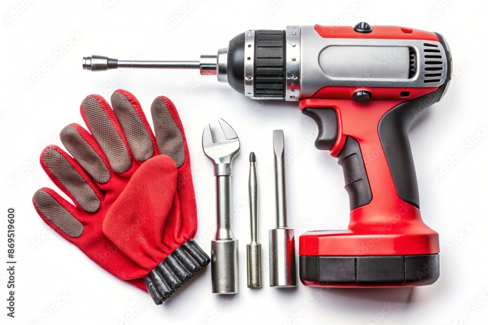 Equipment set isolated on white background, Industrial mechanic hardware Equipment set isolated on white background, Industrial mechanic hardware