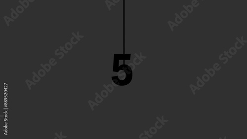 10 second SMPTE timer video with simple animation.