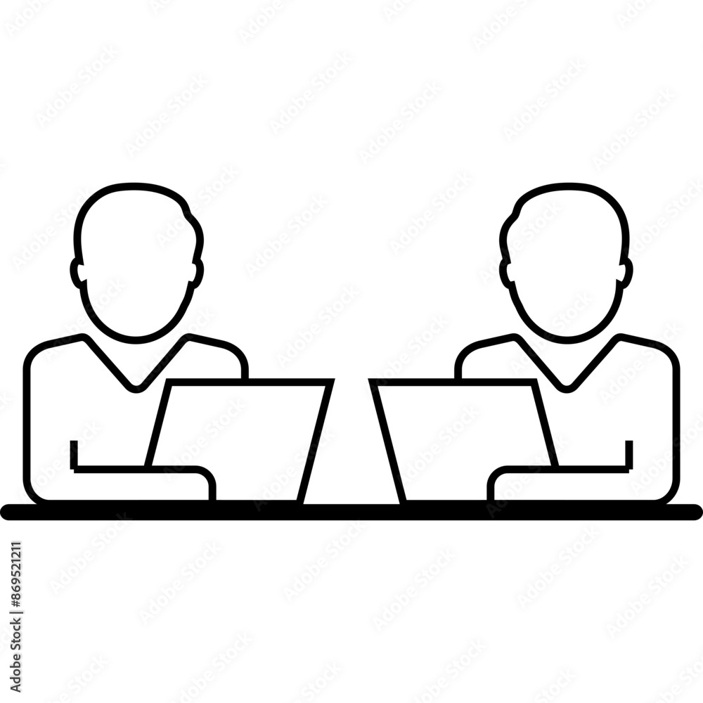 Partnership Line Icon Partnership Line Icon