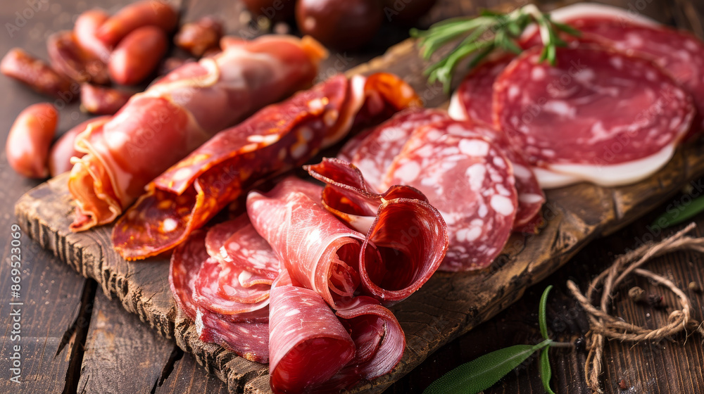Italian prosciutto and Spanish jamon are cured meats. Chorizo and salami are Spanish sausages. Italian prosciutto and Spanish jamon are cured meats. Chorizo and salami are Spanish sausages.