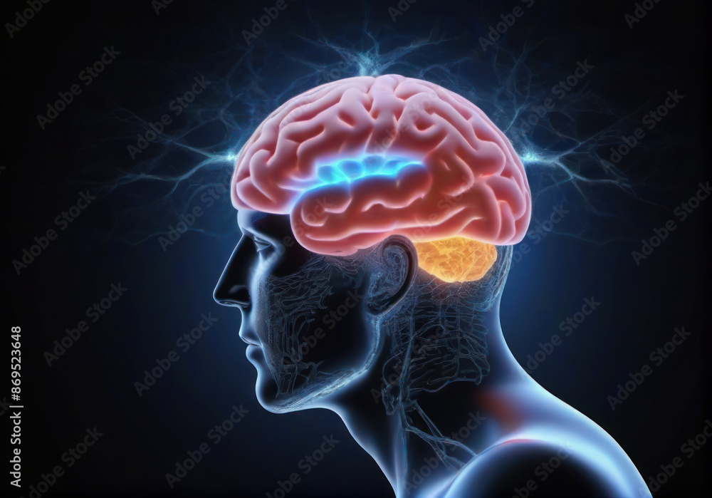 Obraz premium Brain philosophy Illuminating the Brain The Source of Human Intelligence