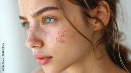 Teenager worry about acne and easily irritated skin conditions.