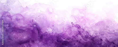 Abstract Purple and White Watercolor Art