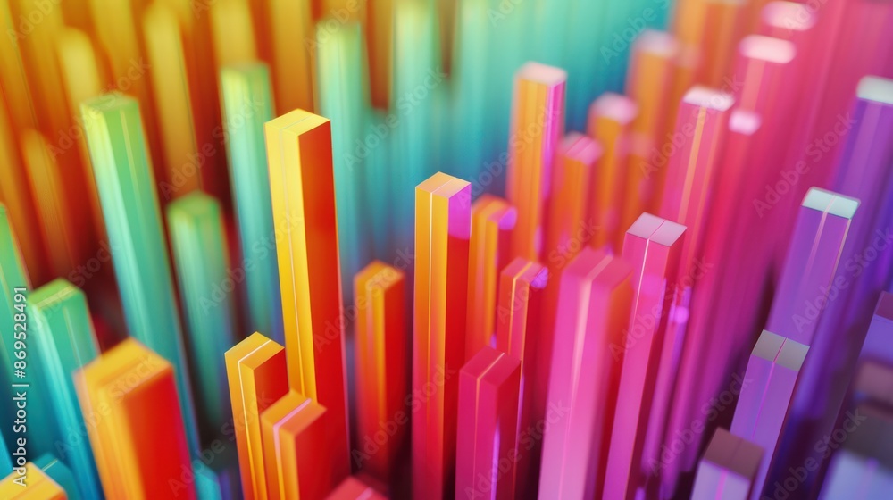 data analysis, business growth, and financial metrics, colorful, vertically aligned bar charts data analysis, business growth, and financial metrics, colorful, vertically aligned bar charts