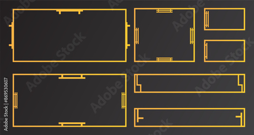 Digital streaming panel frame for streaming broadcast