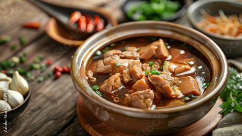 Bak Kut Teh Soup In Singapore, A Flavorful And Aromatic Dish