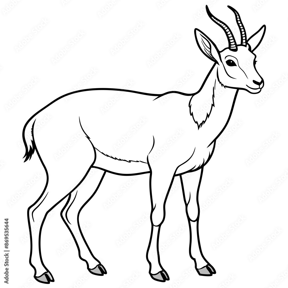 Chamois vector illustration Chamois vector illustration