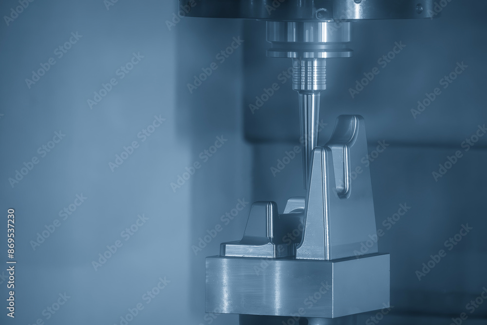 The CNC milling machine high tool length cutting mold part by solid ball end mill tool. The CNC milling machine high tool length cutting mold part by solid ball end mill tool.