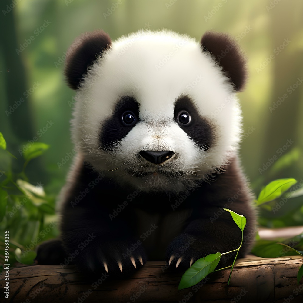 Obraz premium Baby Panda