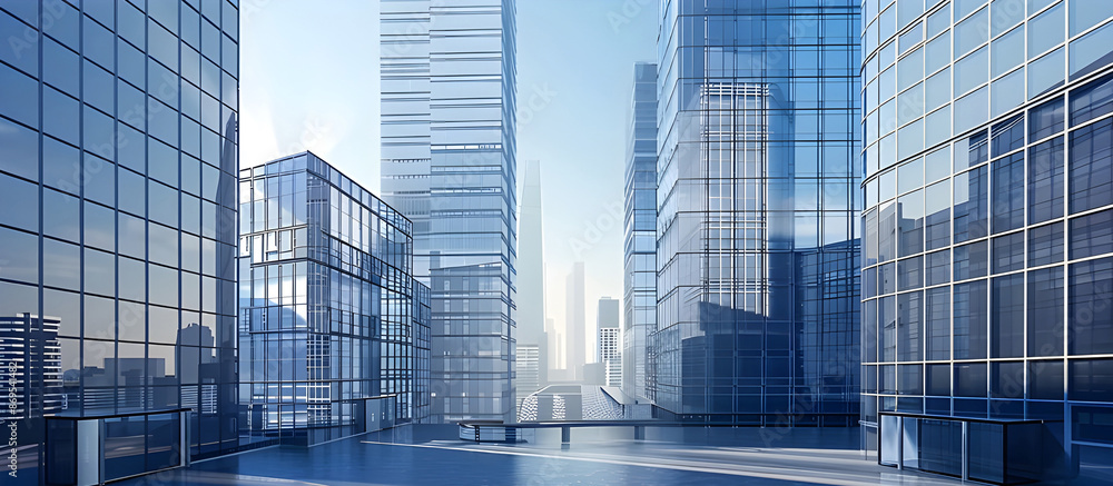 Modern office buildings background - Ai Generated Modern office buildings background - Ai Generated