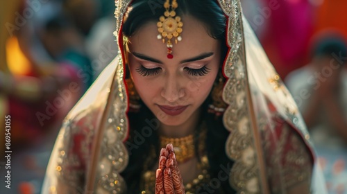 Indian woman wedding or ceremony dress © castecodesign