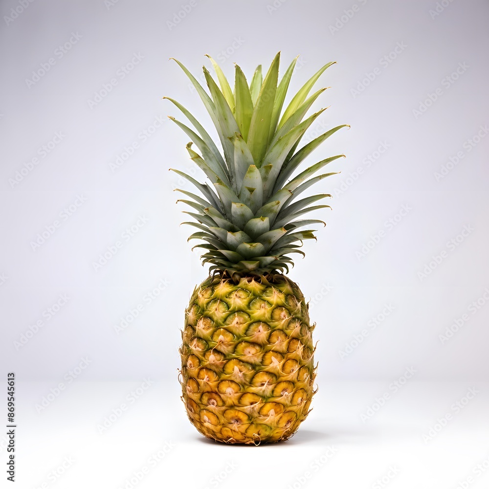pineapple on a white background pineapple on a white background