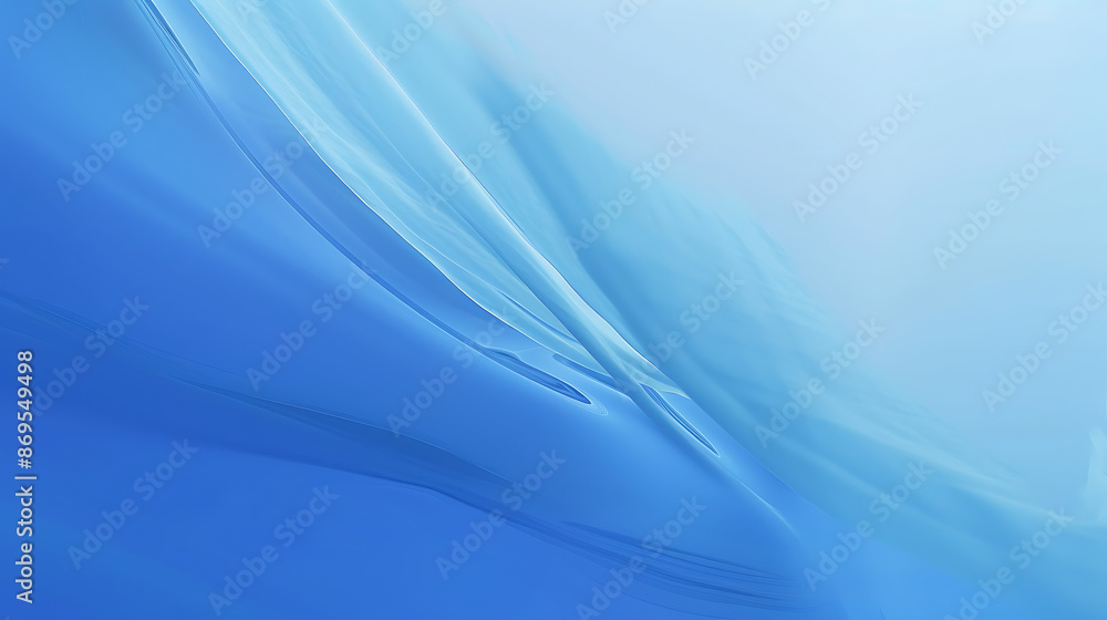 Fototapeta premium Serene Blue Fluid Abstract Background