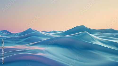 Serene Pastel Wave Abstract Background