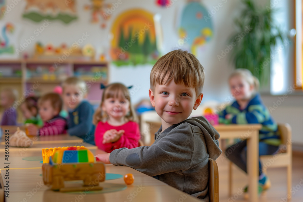 Photography of children portrait from Austria in a preschool or kindergarten class. Photography of children portrait from Austria in a preschool or kindergarten class.