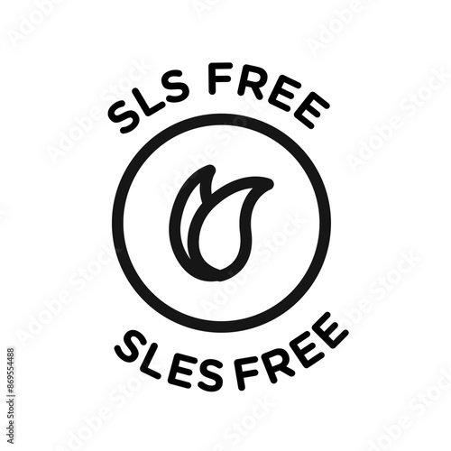 Sls, sles free icon Black line art vector