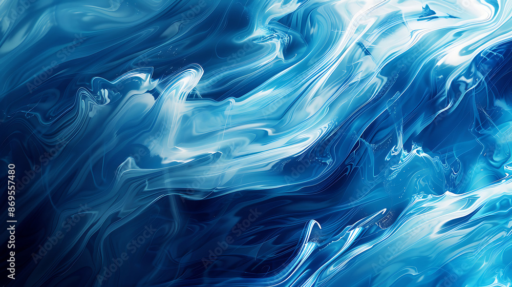 Abstract Blue and White Fluid Patterns Abstract Blue and White Fluid Patterns