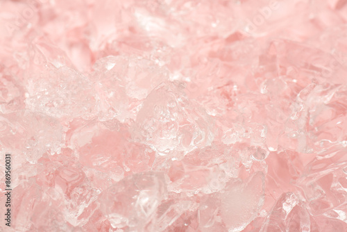 Foto Pieces of crushed ice as background, closeup