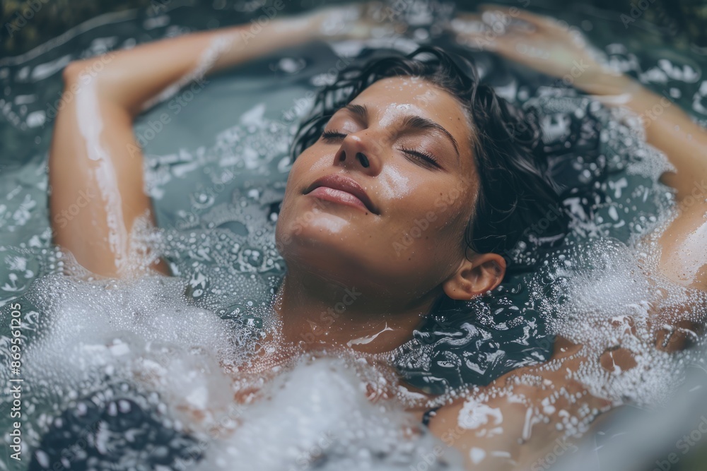 Obraz premium Water Healing: Enjoy a relaxing time in the pool