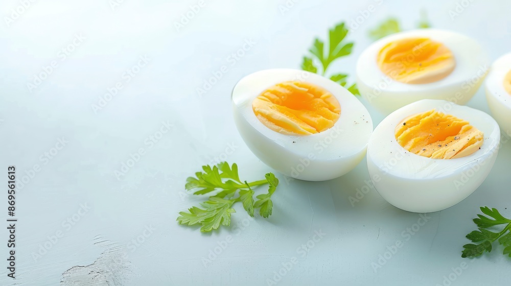 Boiled Sliced Egg, A Nutritious Food Photo Boiled Sliced Egg, A Nutritious Food Photo