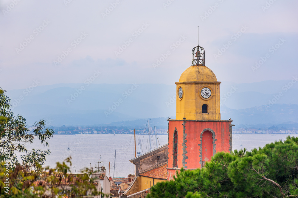Scenic view of Saint Tropez in south of France Scenic view of Saint Tropez in south of France