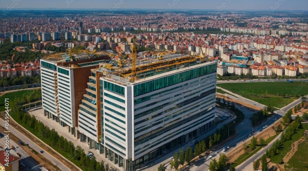 Obraz premium MoscauConstruction busines center Moscaucity