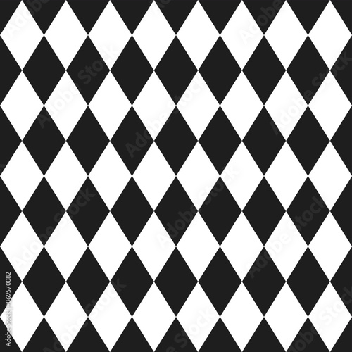 Alice in Wonderland seamless pattern checkerboard diamonds