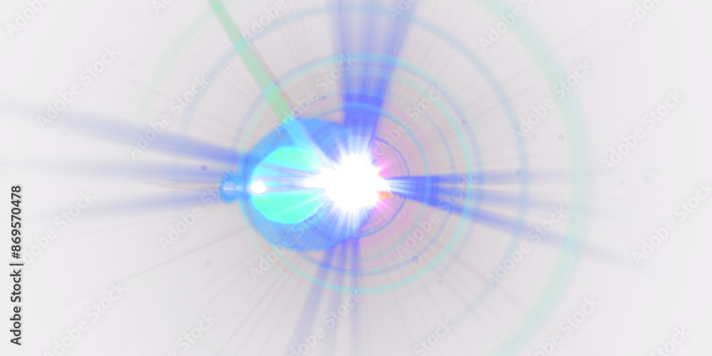 Glow effect. Star sparkles on a transparent background. Light Effects, lens flares, Sun flash with rays or spotlight and bokeh. Glow flare light effect.