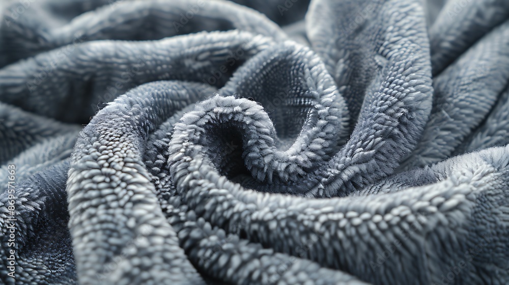 Fototapeta premium Soft Gray Blanket Close-up